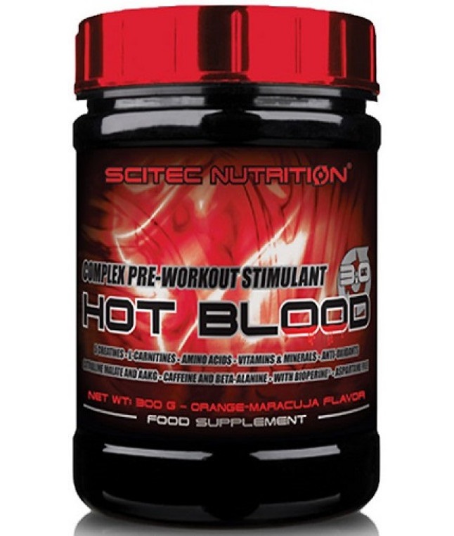 SCITEC HOT BLOOD 3.0 300G PREWORKOUT COMPLEX CREATINE L