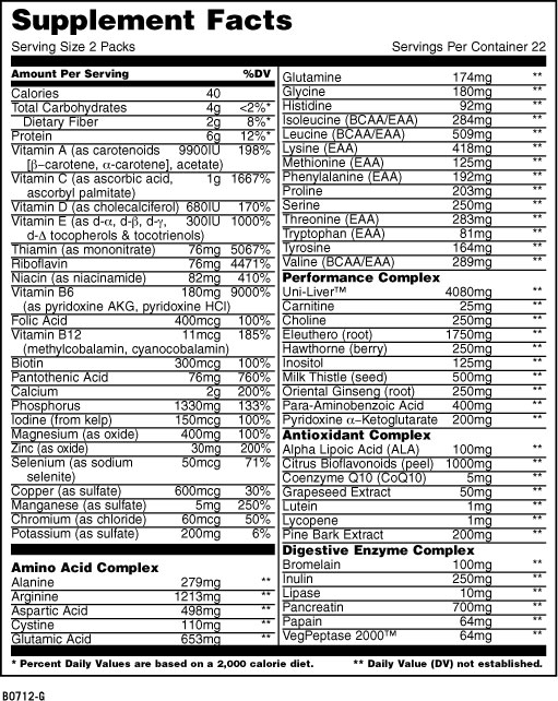 UNIVERSAL NUTRITION ANIMAL 30 OR 44 PACKS ULTIMATE MULTI VITAMINS AND