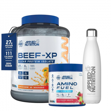 Applied Nutrition Clear Hydrolysed Beef-XP Protein 1.8kg + Flask Bottle + Mini Amino