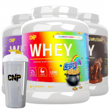 CNP Whey Protein 2000g (66 servings) + Shaker