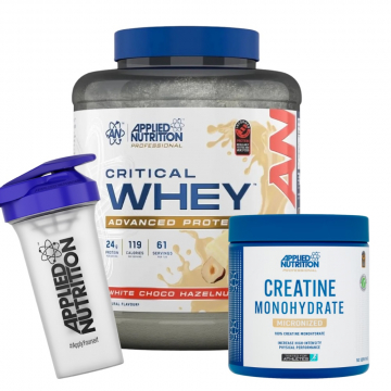Applied Nutrition Critical Whey Protein 2kg + Free AN Creatine 250g + Shaker