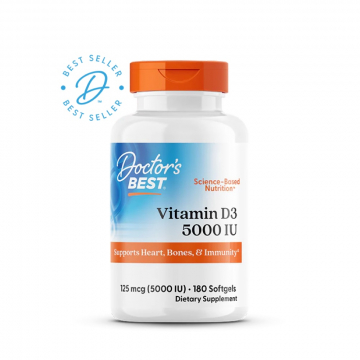 Doctor's Best Vitamin D3 – 5000 IU 180 soft gels