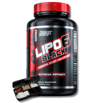 Nutrex Lipo6 Black Ultra Concentrate 60caps + Free Pillbox 
