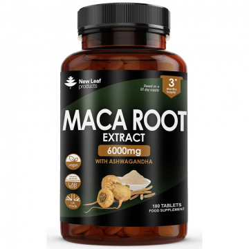 New Leaf Maca Root with Ashwagandha 6000mg 180v tabs