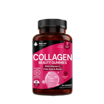 New Leaf Collagen Gummies with Vitamin C, Folic Acid & Biotin 