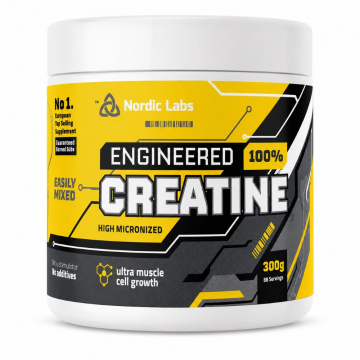 Nordic Labs Creatine Monohydrate 300g – High Micronized Creatine Powder