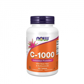 NOW Foods Vitamin C-1000 with Rose Hips & Bioflavonoids 100 vcaps