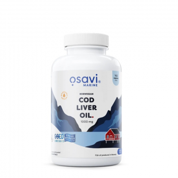 Osavi Norwegian Cod Liver Oil 1000 mg | Lemon | 60 softgels