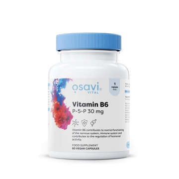 Osavi Vitamin B6, P-5-P 30 mg 60 vcaps