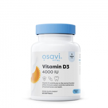 Osavi Vitamin D3 4000 IU 60 Softgels
