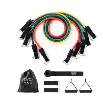  Phoenix Fitness Multi-Function TPR Resistance Tube Set