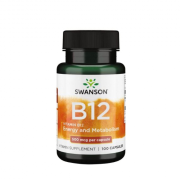 Swanson Vitamin B12 500mcg 100 caps