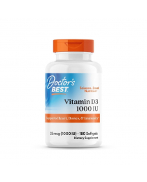 Doctor's Best Vitamin D3 1000 IU | 180 softgels