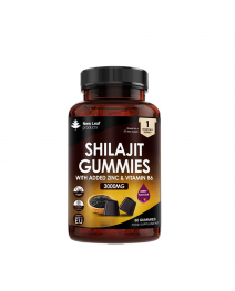 New Leaf Shilajit Gummies with Zinc and Vitamin B6 | 1 month supply