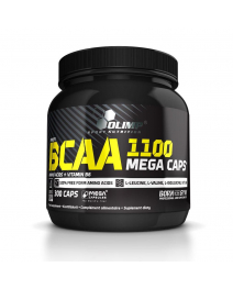 Olimp BCAA Mega Caps 1100mg 300 caps + Free pillbox