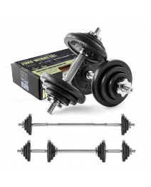Phoenix Fitness 20KG Adjustable Dumbbell and Barbell Set
