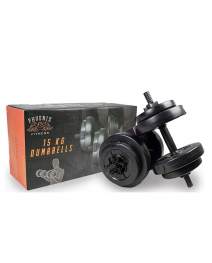Phoenix Fitness 15kg Dumbbell Weights Set