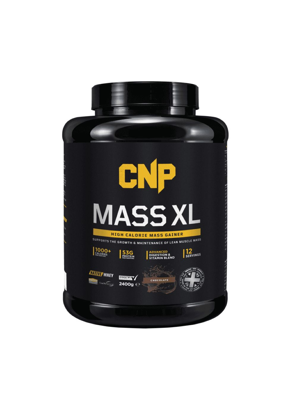CNP Mass XL Weight Gainer - 4800g Vanille - Prise De Masse Avec Créatine Et Protéines