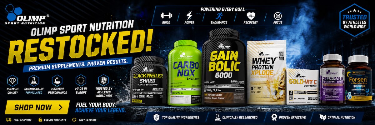 Olimp Nutrition Supplements Restocked