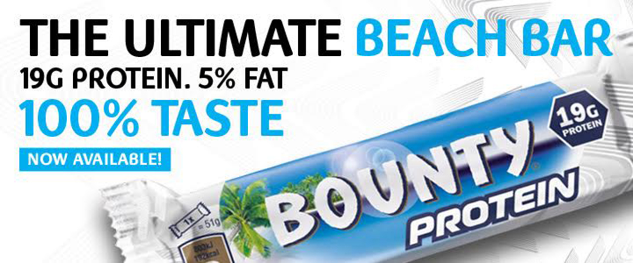 bounty calories per 100g